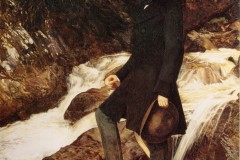 “Romantic suited man, in a suitable setting. […] The English sage climbs among the wild rocks and torrents, his suit forming an intelligent visual abstraction of the chaotic forms in nature, out of which he makes order as he walks.” –Anne Hollander, <em>Sex and Suits</em> (Image via Wikimedia)